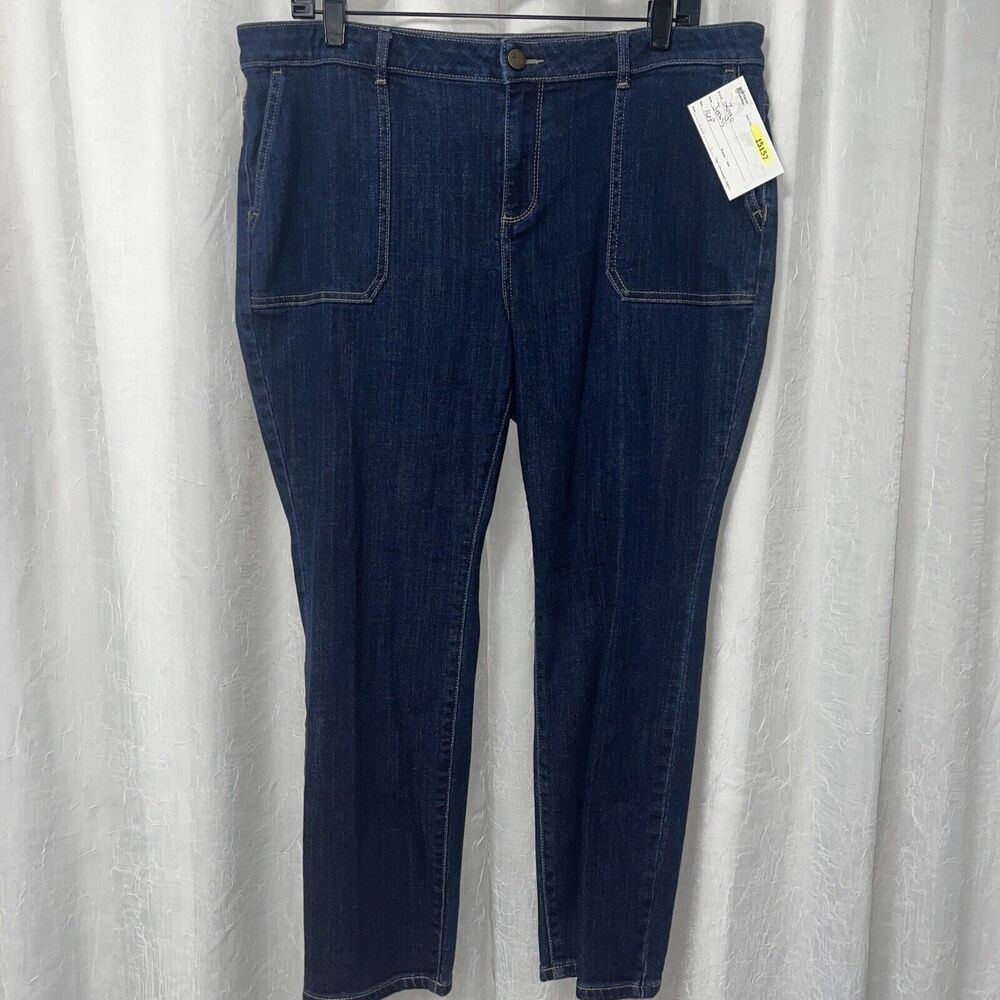 Logo Lori Goldstein Women's Jeans Skinny Size 16 P